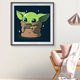 thumbnail image 3 of Cuadros Decorativos 5D DIY dibujos animados Yoda diamante imagen resina arte completo redondo Rhinestone pintura Likrtyny embutido en tela, 3 of 9