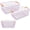 Purple, variant on 2 Pack 12" Wide Metal Mesh Baskets with Bamboo Handles for Pantry Organization | Wire Storage Bins for Kitchen, Cabinet, Fruit & Snacks | Decorative Farmhouse Style Organizer