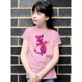thumbnail image 2 of Cute Pink Dragon T-Shirt Juniors -Image by Shutterstock,  x-Large, 2 of 4