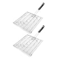 thumbnail image 1 of OUNONA 2pcs Foldable Toast Baking Tray With Plastic For Home Use Grilling Tortillas Adults, 1 of 8