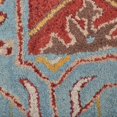 thumbnail image 4 of Rugsotic Carpets Hand Tufted Wool Eco-Friendly 10'x13' Area Rugs Rectangle Red Light Blue Oriental High Pile Thick Handmade Anti Skid Indoor Rug for Living Room, Bedroom K00683, 4 of 6