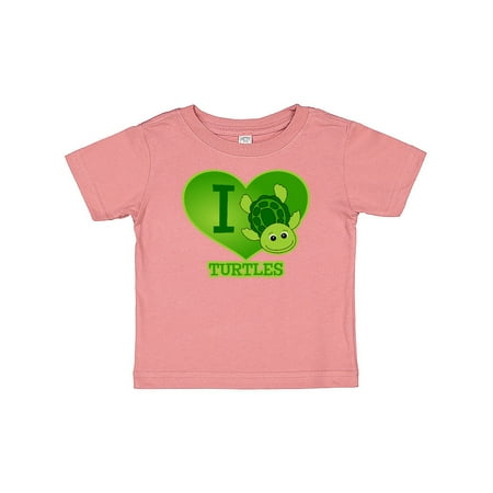 

Inktastic I Love Turtles Gift Baby Boy or Baby Girl T-Shirt
