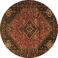 thumbnail image 1 of Ahgly Company Indoor Round Persian Brown Traditional Area Rugs, 7' Round, 1 of 4