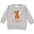 thumbnail image 2 of Inktastic Promoted to Sister with Christmas Reindeer Toddler Sweatshirt, 2 of 4