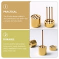 thumbnail image 3 of Chidian 4pcs Copper Multi-hole Incense Holders 9-hole Incense Stick Bases Delicate Decors, 3 of 8