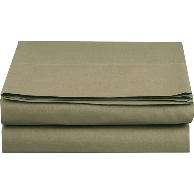 Mocassi 1500 Thread Count (3 Pack) Flat Sheet,Cal King , Green