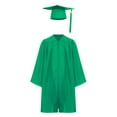 thumbnail image 1 of renvena Robe de Collation des Grades pour Enfants avec Pompon Uniforme Scolaire Vert 27, 1 of 6