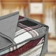 thumbnail image 4 of Bolsas de almacenamiento de ropa plegables grandes con cremallera, bolsas de ropa de 40L para almacenamiento, bolsas de almacenamiento de armario de tela no tejida gris, 4 of 6