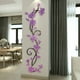 thumbnail image 1 of Mural de flores de ratán 3D para sala de estar, dormitorio, sofá, fondo de pared de TV, regalo creativo, calcomanía de decoración de pared (59 (alto) x 17,7 (ancho) pulgadas, morado claro) JAMW Sencillez, 1 of 5