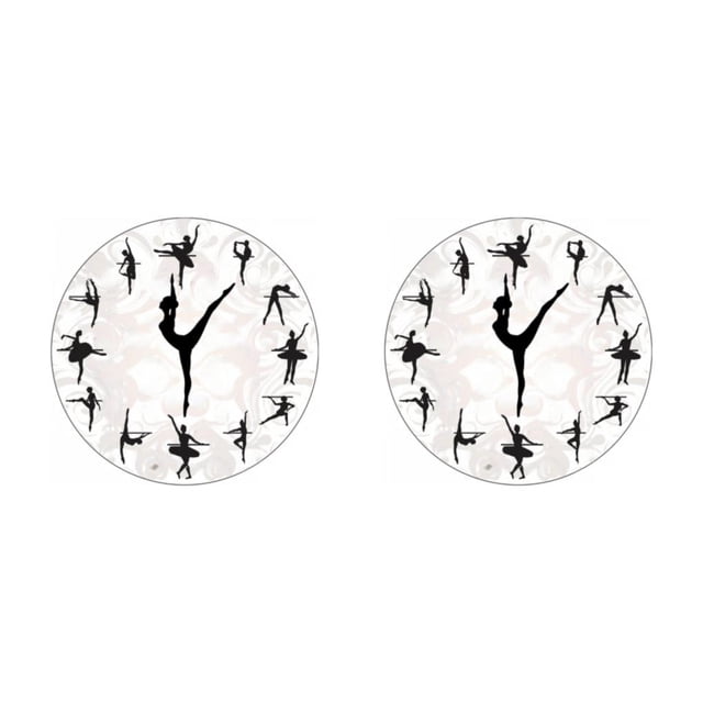 Wosthever Estilo único y cronometraje preciso, elegante reloj con llave de Piano, teclado de música , reloj de pared, Ballet 2 ballet 2 2Conjunto