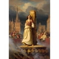 thumbnail image 3 of Hermann Stilke 14x18 Black Modern Framed Museum Art Print Titled - Joan of Arc's Death at the Stake (1843), 3 of 5