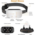 thumbnail image 4 of Bark Collar for Dogs Rechargeable Anti Barking Training Collar Adjustable Sensitivity-White, 4 of 6
