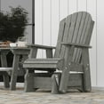 thumbnail image 3 of Wildridge Heritage Single Glider, Dark Gray, Outdoor Weather Resistant Poly Patio Furniture, 3 of 4