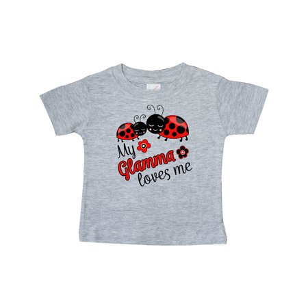 

Inktastic My Glamma Loves Me with Cute Ladybugs Gift Baby Boy or Baby Girl T-Shirt