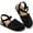 Black, variant on Ecetana Sandals for Women Cork Footbed Closed Toe Flat Sandals with Arch Support