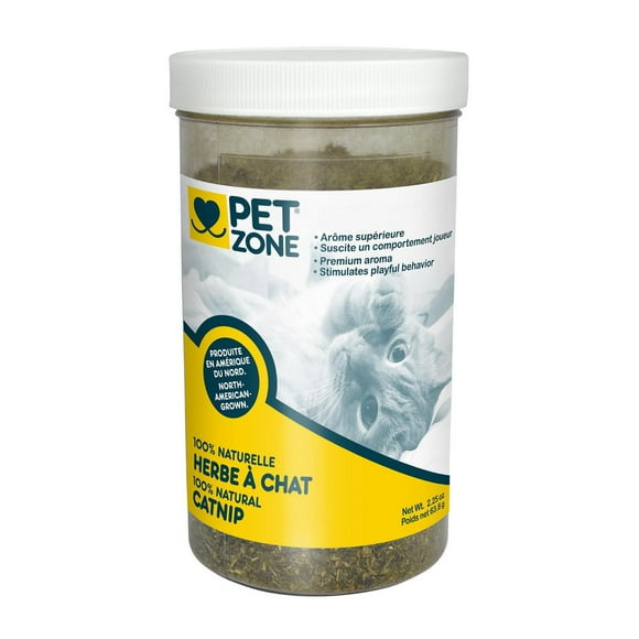 Pet Zone Catnip Resealable Jar for Cats and Kittens, 63.8 g Catnip Jar