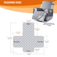 thumbnail image 6 of KINCAM Waterproof Recliner Chair Covers, Non-Slip Recliner Protector with Side Storage Pocket Washable Furniture Cover, Light Gray 23.6", 6 of 8