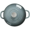 thumbnail image 3 of Crock-Pot 5 Quart Round Enamel Cast Iron Covered Dutch Oven Cooker, Slate Gray, 3 of 7