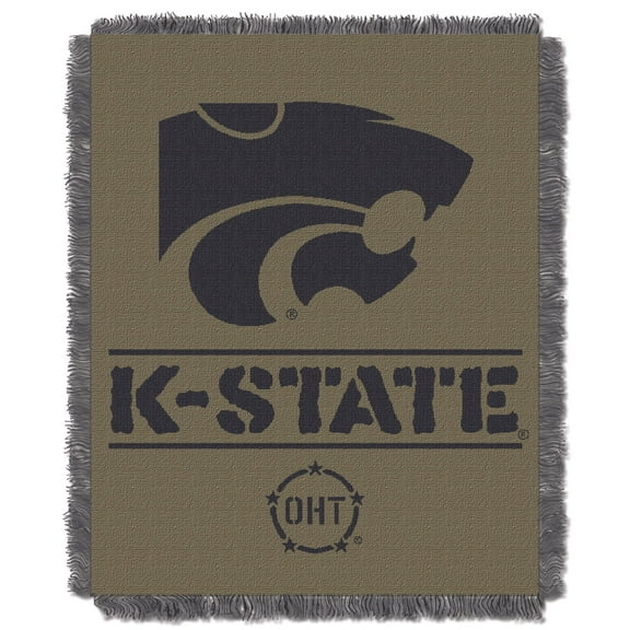 Kansas State Wildcats OHT "Rank" Woven Jacquard Throw Blanket, 46" x 60"
