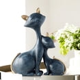 thumbnail image 3 of Figura de gato de resina para decoración del hogar, estatua de animal, escultura, adorno de mesa y escritorio. Azul, 3 of 7