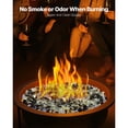 thumbnail image 4 of KFFKFF Fire Glass, 10 LBS / 4.5 KG High-Temperature Resistant Fireplace Rocks, 1/2-Inch / 12.7 mm Reflective Firepit Glass Rock, Copper + Clear + Gold, 4 of 9