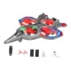 thumbnail image 4 of Avión de control remoto,Avión de control remoto,cuadricóptero a reacción,helicóptero,Avión de combate RC de juguete volador para exteriores para niños,Planeador de con 2 baterías, 4 of 9