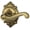 Antique Brass, variant on Schlage Lock Company F170FLA605BRKRH Polished Brass Single Dummy Single Dummy Flair Door Lever with the Decorative Brookshire Rose for Right Handed Doors