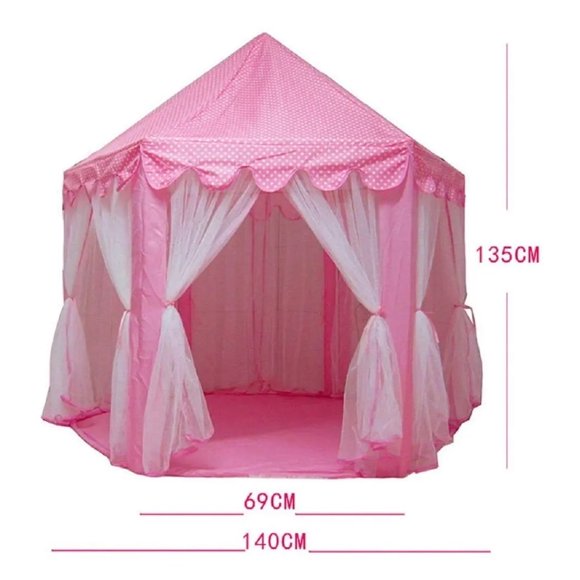 Castillo Carpa Casa Princesa Niños Juego Tienda Portátil Pro Princess castillo, carpa, princesas