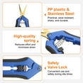 thumbnail image 4 of Uxcell 3pcs Gardening Scissors 6.5" Curved Stainless Steel Blades Hand Pruner Garden Pruning Shears for Plant Flowers Trimming in Garden, Blue, 4 of 7