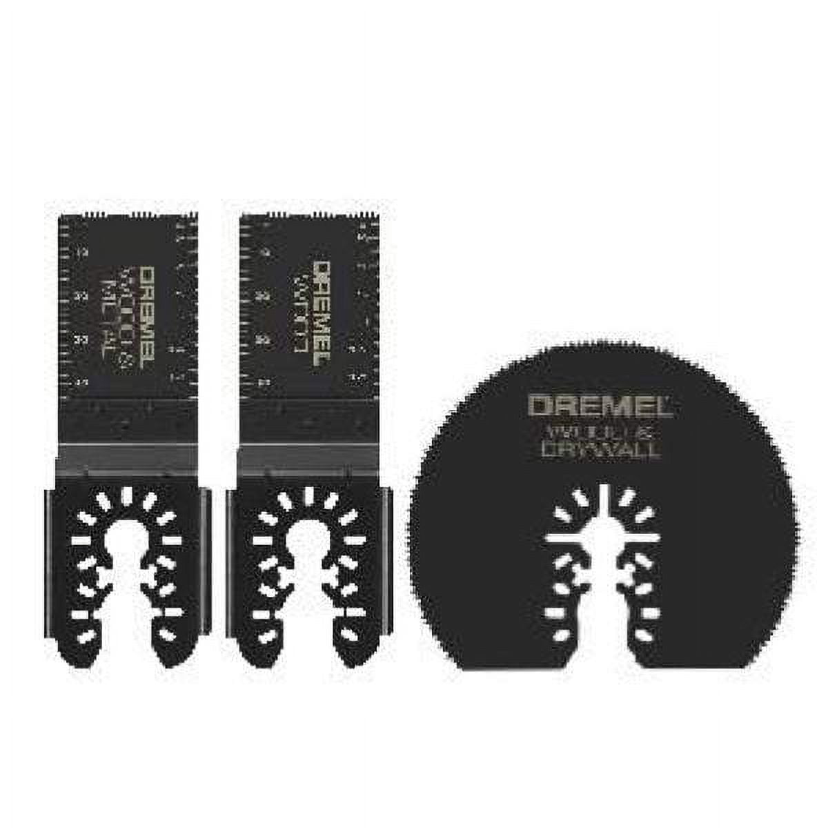 Dremel Cutting Set Including A Mix Of Drywall Wood And Wood And Metal Dual Interface Oscillating Blades 5Pc