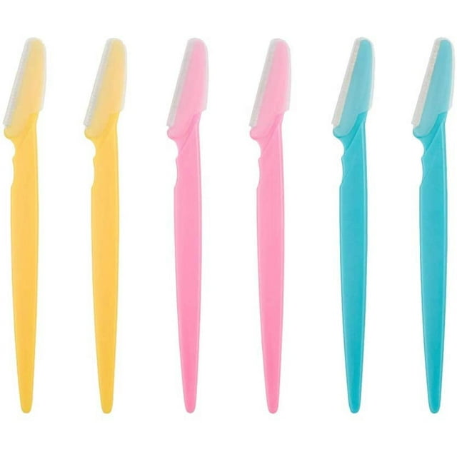 Exfoliating Dermaplaning Tool, Eyebrow Razor, Facial Dermaplane Razors Shaver with Precision Cover for Women and Men Pack of 6