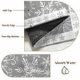 thumbnail image 2 of Snowflakes Christmas Area Rug 4x6 Washable Rug Non Slip Grey Xmas Winter Vintage Large Area Rug Indoor Floor Carpet for Entryway Bedroom Kitchen Living Room Home Office Dining Room Nursery, 2 of 8