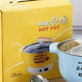 thumbnail image 3 of Electric Cooker,Electric Cooking Pot 1.8L Electric Cooking Pot Mini Hot Pot Sleek Aesthetic, 3 of 3