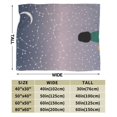 thumbnail image 4 of Night Sky Blanket, Fluffy Soft Cozy Blanket Flannel Plush Microfiber Couch Throw, Bedding, 50"x40", 4 of 7