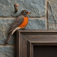 thumbnail image 6 of Diceymbol 9 Inch Wooden Robin Door Topper, Handcrafted Realistic Bird Corner Decor for Door Frames Shelves and Picture Frame Corners, Gift for Bird Lovers, 6 of 6