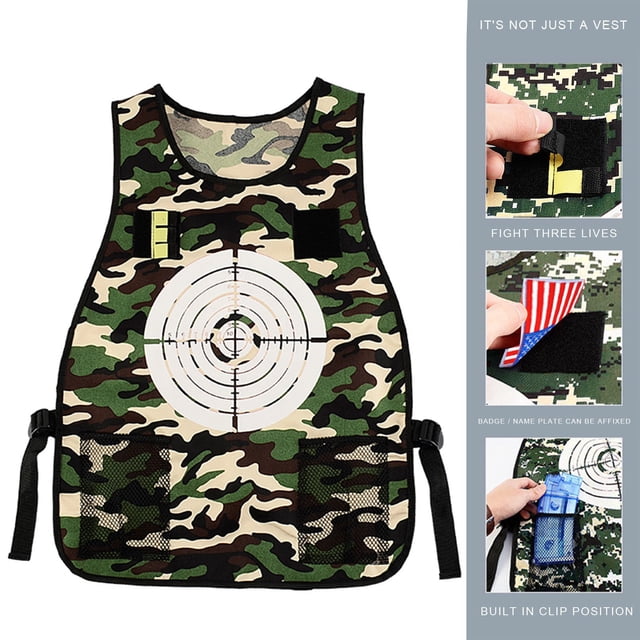 Kit de chaleco para Gel Ball Blaster Target Turns Red Juegos de equipo de lucha a prueba de agua Wmkox8yii shdjk6603