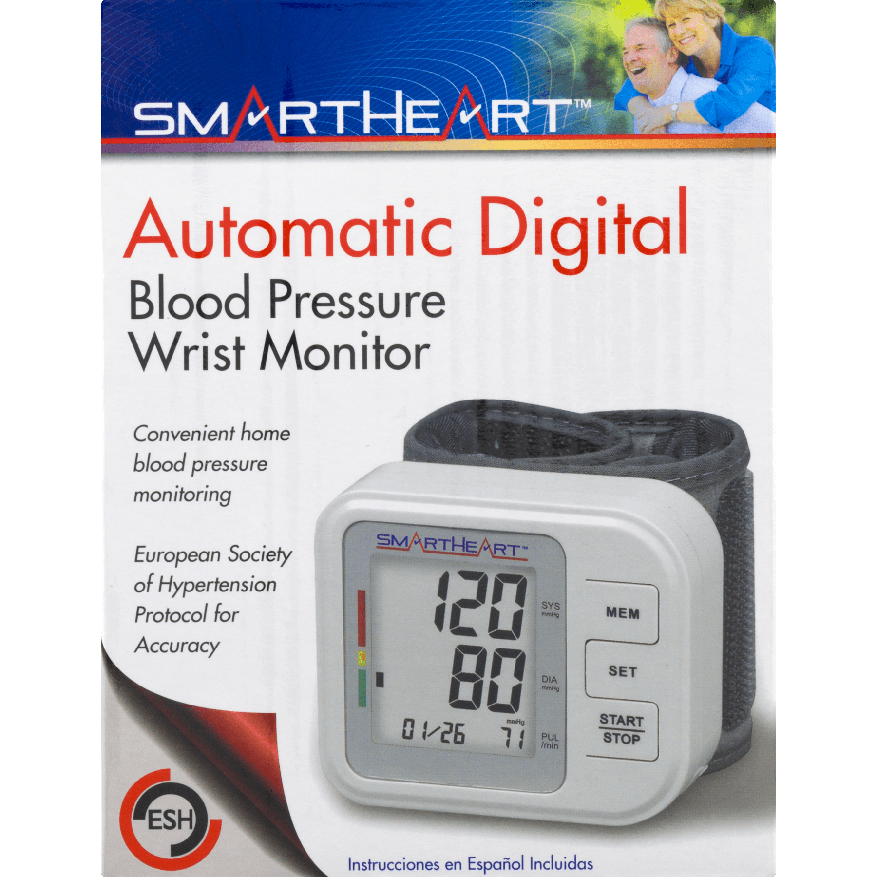 Smartheart Automatic Digital Wrist Blood Pressure Monitor Home And Garden