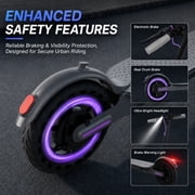 Nexrid Electric Scooter - Electric Scooter Adults, 350W Motor, 19 MPH Top Speed, 8.5 Tires, 19 Miles,Long Range Electric Scooter for Adults and Teens,Purple