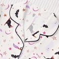 thumbnail image 5 of XIAOCHA Halloween Witch Cat Moon Star Ghost Print Pajama Set For Women Wide Elastic Waist Baggy Sleep Shorts, 5 of 8