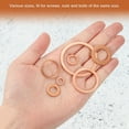 thumbnail image 4 of Uxcell M27 Flat Washer, 4 Pack Copper Ring Washers 35mm OD Metal Sealing Gasket Ring, 4 of 6