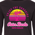 thumbnail image 4 of Inktastic Summer Enjoy the Sunshine Outer Banks North Carolina in Pink Long Sleeve Youth T-Shirt, 4 of 5