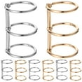 thumbnail image 1 of KAKOWELY binder rings 8pcs Metal Binder Rings Book Rings Loose Leaf Rings 3-Ring Binding Rings1.57"X0.98"X0.98", 1 of 5