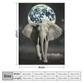 thumbnail image 4 of ARISTURING I Love You to The Moon and Back Elephant Throw Blanket Soft Flannel Summer Air Conditioner Blanket Warm Blanket for Bed Couch Living Room, 4 of 6