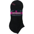 thumbnail image 2 of On the Go Women's Performance Socks (Black Solid, 2 Pair), 2 of 5
