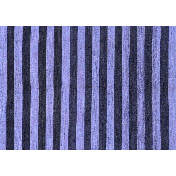 Ahgly Company Indoor Rectangle Abstract Blue Modern Area Rugs, 6' x 9'