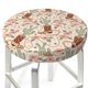 thumbnail image 3 of Balery Floral Cowboy Boots Fundas de asiento para taburete de bar redondo de tela de terciopelo ajustables que protegen de arañazos y manchas para sillas de 14 a 17 pulgadas.-12 inch, 3 of 7