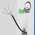 thumbnail image 4 of NavePoint Cat5e Plenum Jacket, 1000ft, Black, Copper Clad Aluminum Bulk Ethernet Cable, 350MHz, 24AWG 4 Pair, Unshielded Twisted Pair (UTP), 4 of 4