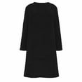 thumbnail image 3 of yillto Womens Nightshirts Sherpa Fleece Long Sleeve Nightdress Soft Comfy Loungewear Sleepwear Nightgowns, 3 of 7