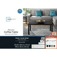 Mainstays Parsons Coffee Table, Black