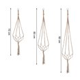 thumbnail image 2 of 6Packs of Hanging Planter, 4 Legs Hanging Basket Indoor Outdoor Wall Hanging Planter Holders Cotton Rope Flower Pot Hanging for Patio r Home Decor with Hooks(90cm/105cm/120cm), 2 of 8